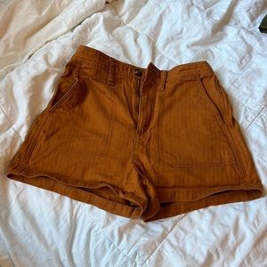 Madewell brown/copper shorts